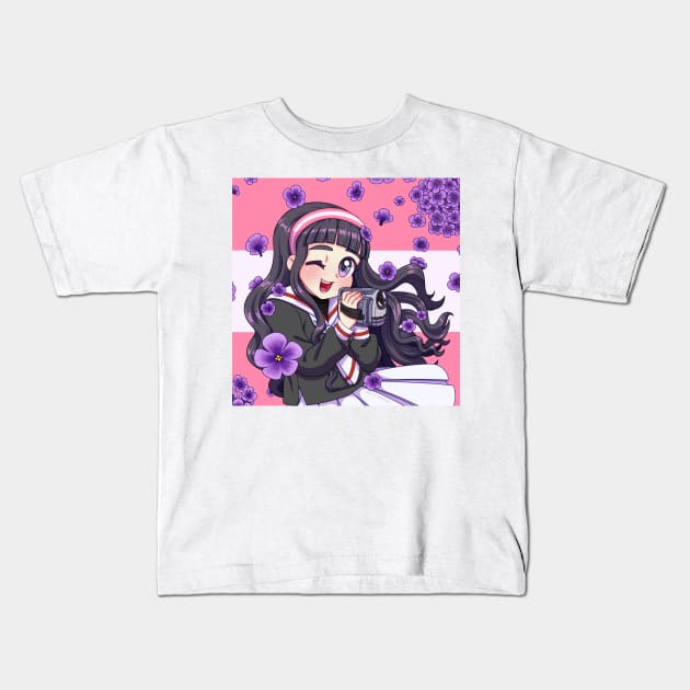 Sapphic Tomoyo🌸 Kids T-Shirt by Doutarina